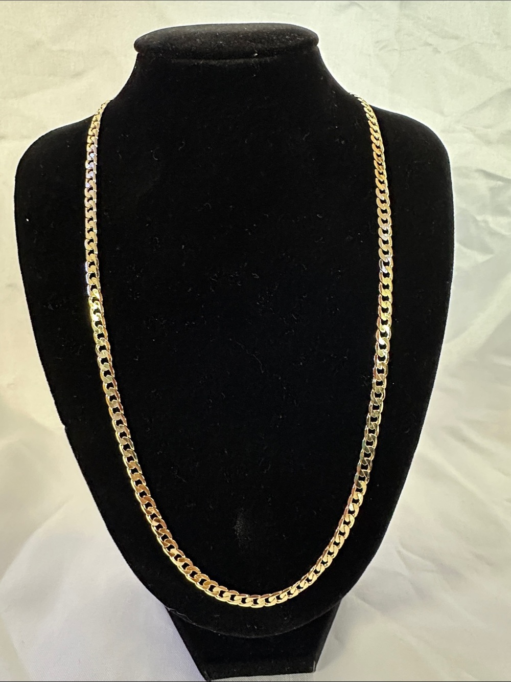 119: Brand New Gold Filled 20” 4.2mm Cuban Necklace